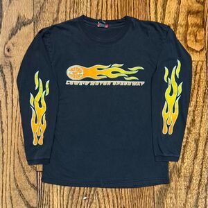 Y2K NASCAR Lowe’s Motor Speedway Long Sleeve Flame Sleeve T Shirt